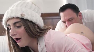 Deep rimming and ass fucking of busty Penelope