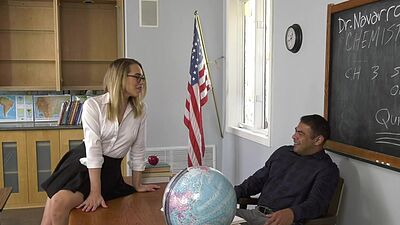 Oh my god teacher, you feel so big and so deep inside my tight ass