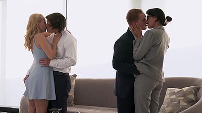 Joshua and Tyler each take their turn with Aaliyah and Penny