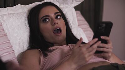 Big ass teen Sophia Burns riding cousins big cock and enjoyed huge cock