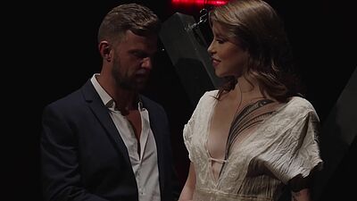 Shemale dominatrix Natalie Mars and Eden Ivy in anal 3some