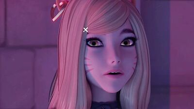 Hot babes having anal sex in a lewd 3d animation by The Count