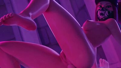 Hot babes having anal sex in a lewd 3d animation by The Count