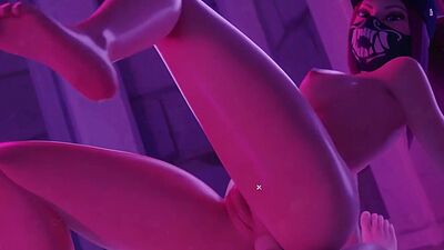 Hot babes having anal sex in a lewd 3d animation by The Count