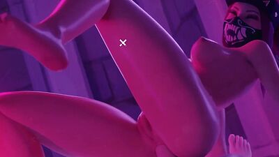 Hot babes having anal sex in a lewd 3d animation by The Count