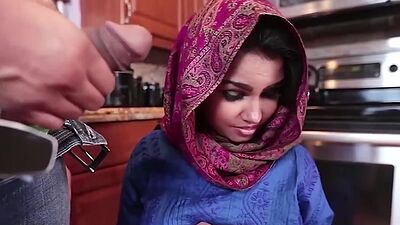 Big ass Ada just came to clean but guys cock awaits her and she sucked it