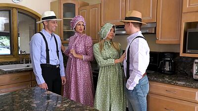 Amish women Penny Barber and Pristine Edge are naughtier than you think!