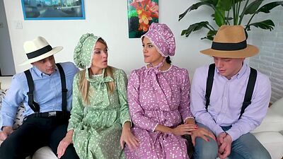 Amish women Penny Barber and Pristine Edge are naughtier than you think!