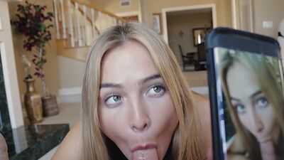 Stepsister Blair Williams craves for my big cock and she finally got it