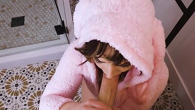 My sexy bunny MILF mommy with big ass Siri Dahl sucking my big hard cock
