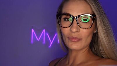 Busty MILF doggystyled in POV by white dick in pussy