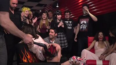 Public disgraced sluts assfucked and whipped in orgy