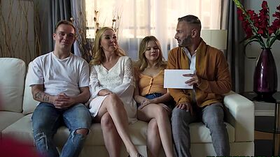 Teens and milfs in this hot intense orgasmic party at the mansion