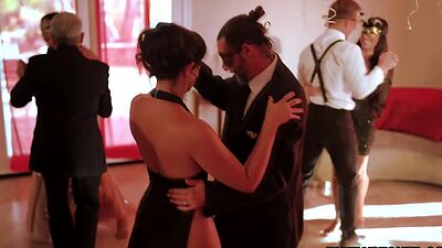 Teens and milfs in this hot intense orgasmic party at the mansion