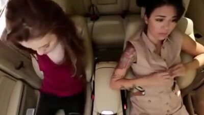 Lesbian Car Fun