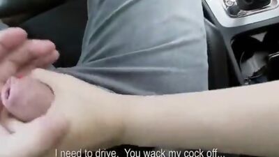 Amateur teen girl hitch hiking for a ride and gets the ultimate car fucking
