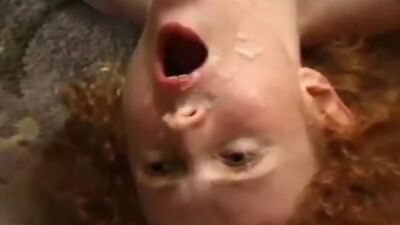 English red headed screamer fucks two black cocks