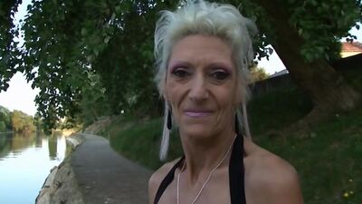 French Golden-Haired Granny Can't Live Without Dong in Her Butt