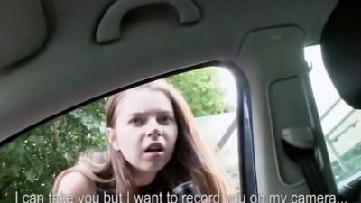 Big tits girl Marina Visconti public sex