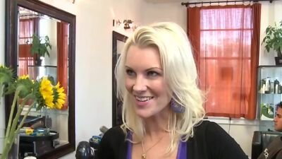 Hot milf Brandi Edwards manages to seduce her stepson's best friend