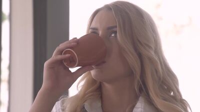 Amaris fucks her well hung husband all over the house and swallows