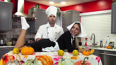 Instructional video - How To Stuff A Turkey's Asshole!