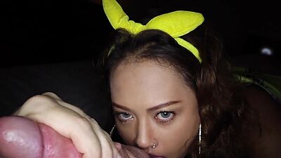 Chubby amateur Thai teen Natty dildoed and fucked by her european client