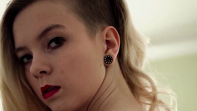 Playboy model exposed perfect big ass during hot posing in sexy lingerie