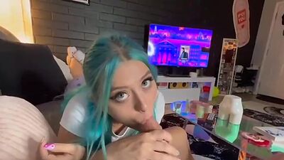 Playing just the Tip with my Girlfriends Hot Sister