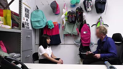 Teen Aria Valencia suck officer dick or she go to jail?