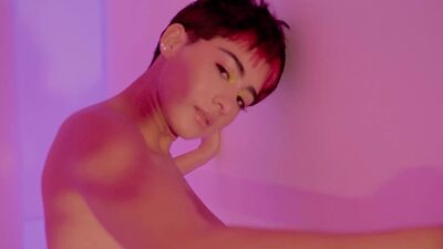 Amazing Latina teen Mia Valentine shows hot big ass during posing action