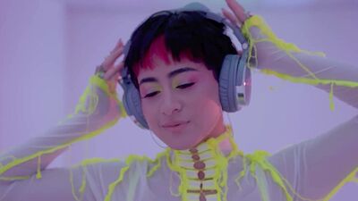 Amazing Latina teen Mia Valentine shows hot big ass during posing action