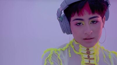 Amazing Latina teen Mia Valentine shows hot big ass during posing action