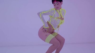 Amazing Latina teen Mia Valentine shows hot big ass during posing action