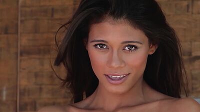 Small tits teen posed totally naked and revealed her perfect naked body