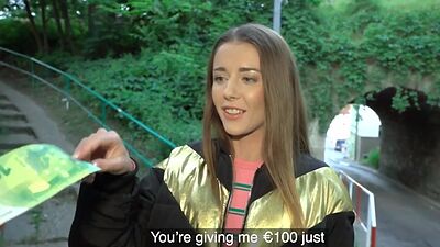 19yo slut fucked outdoor in POV in doggystyle by BWC