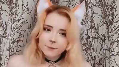 Stepsis Sucking Big Dildos Closeup Fox Cosplay Sweetie Fox