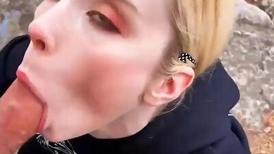 Stepsis Sucks Dick and Hard Pussy Fuck in the Forest Sweetie Fox