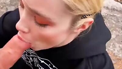 Stepsis Sucks Dick and Hard Pussy Fuck in the Forest Sweetie Fox