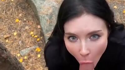 Stepsis Public Deepthroats Dick and Rough Fucks in the Wood Sweetie Fox
