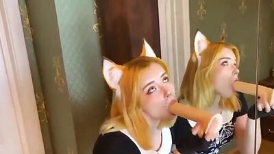 Redhead Stepsister Deepthroat Big Cock