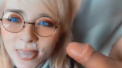 Sweet Stepsister Sucks Neighbors Dick and Swallows Cum Cosplay Sweetie Fox