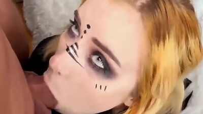 Sexy Stepsister Elf Hard Fucks in Mouth and Ass Anal Creampie Sweetie Fox