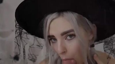 Cute Horny Stepsister Gets Facial and Swallows Cum Eva Elfie