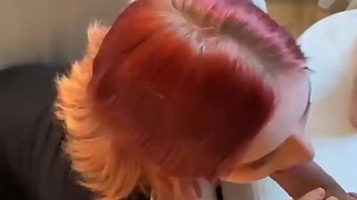 Redhead Stepsis Hard Fucking and Deep Blowjob Cum in Mouth Sweetie Fox
