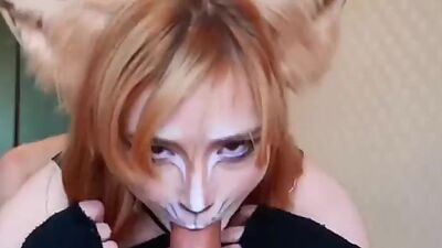 Lovely Stepsister Rough Sex and Deep Blowjob Oral Creampie Sweetie Fox