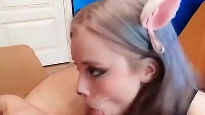 Cute Stepsister Suck Cock Muscular Guy