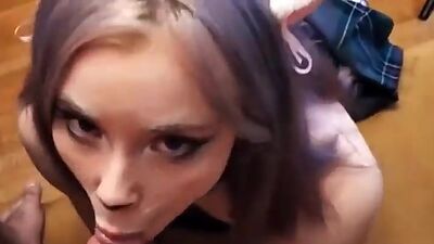Cute Stepsister Suck Cock Muscular Guy