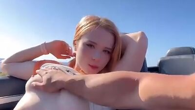 Stepsister Sucking Dick Stranger in Car and Fuck on a Rest Sweetie Fox