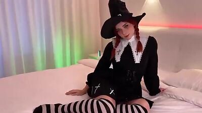 Fucked in Ass Depraved Stepsister Witch and Cum in her Mouth Sweetie Fox